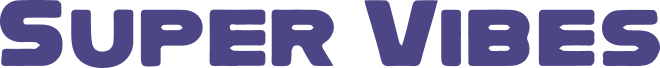 super vibe text logo